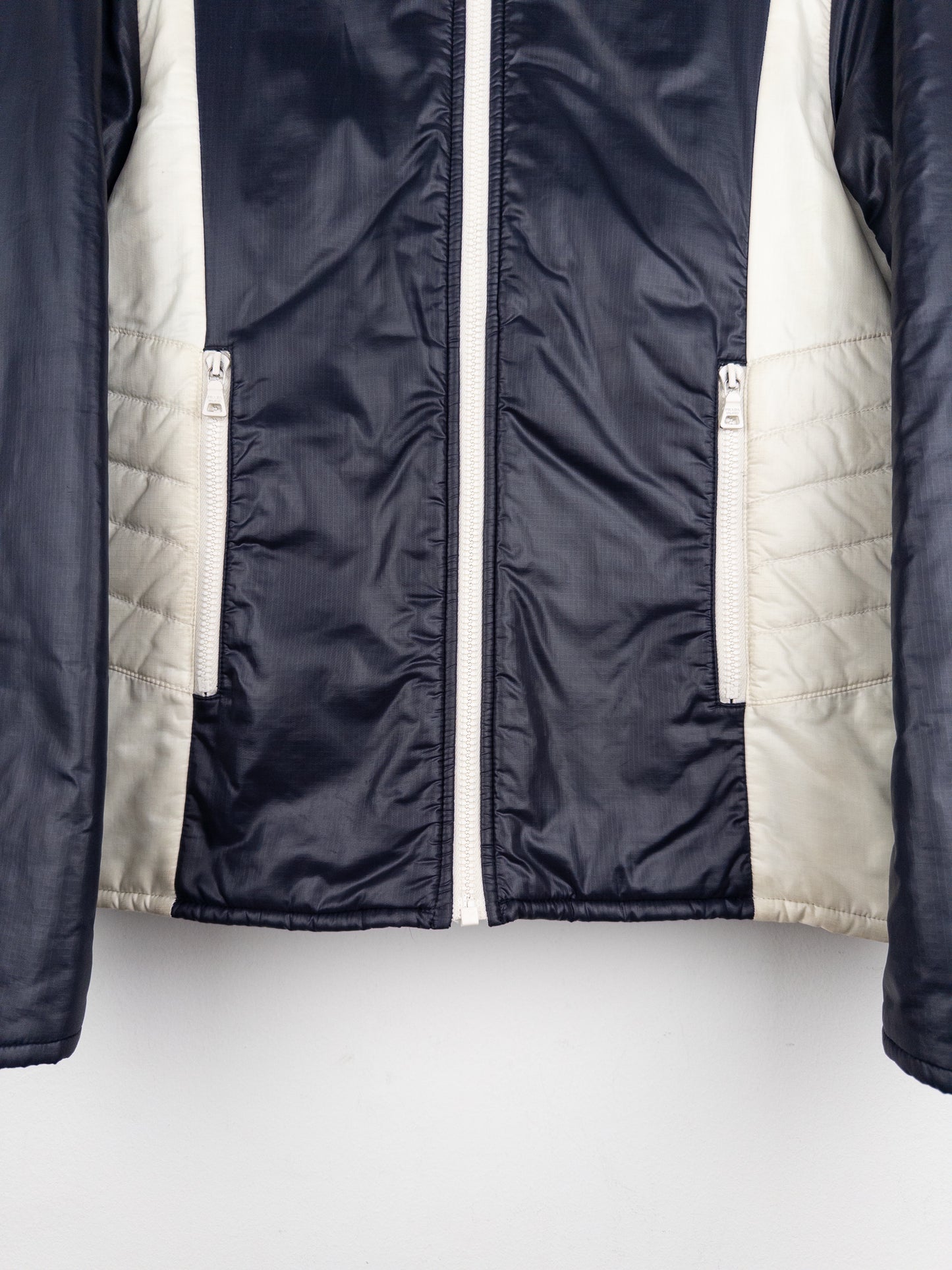 Prada AW08 Linea Rossa Sports Biker Shirring Puffer Jacket