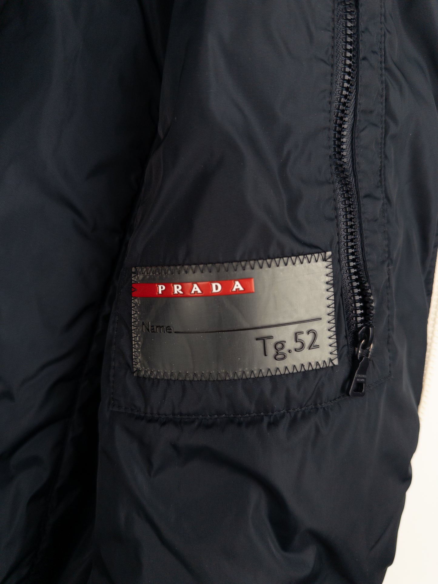 Prada AW08 Linea Rossa Sports Biker Shirring Puffer Jacket