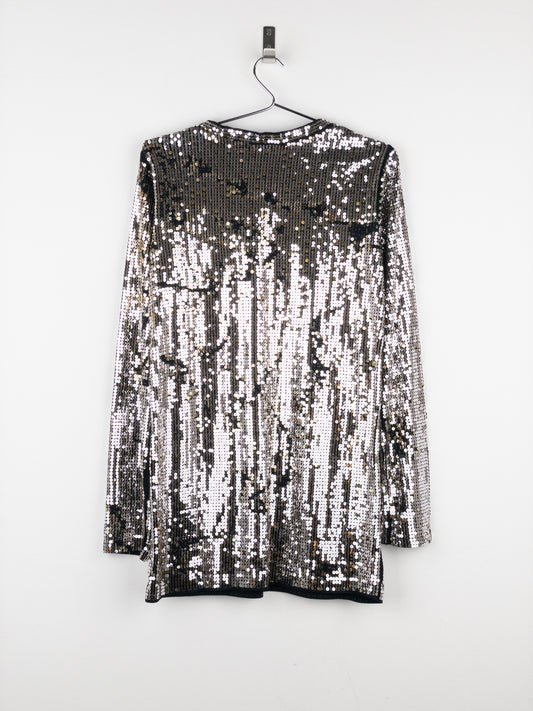 Balmain by Decarnin AW10 Distressed Sequin Longsleeve Shirt