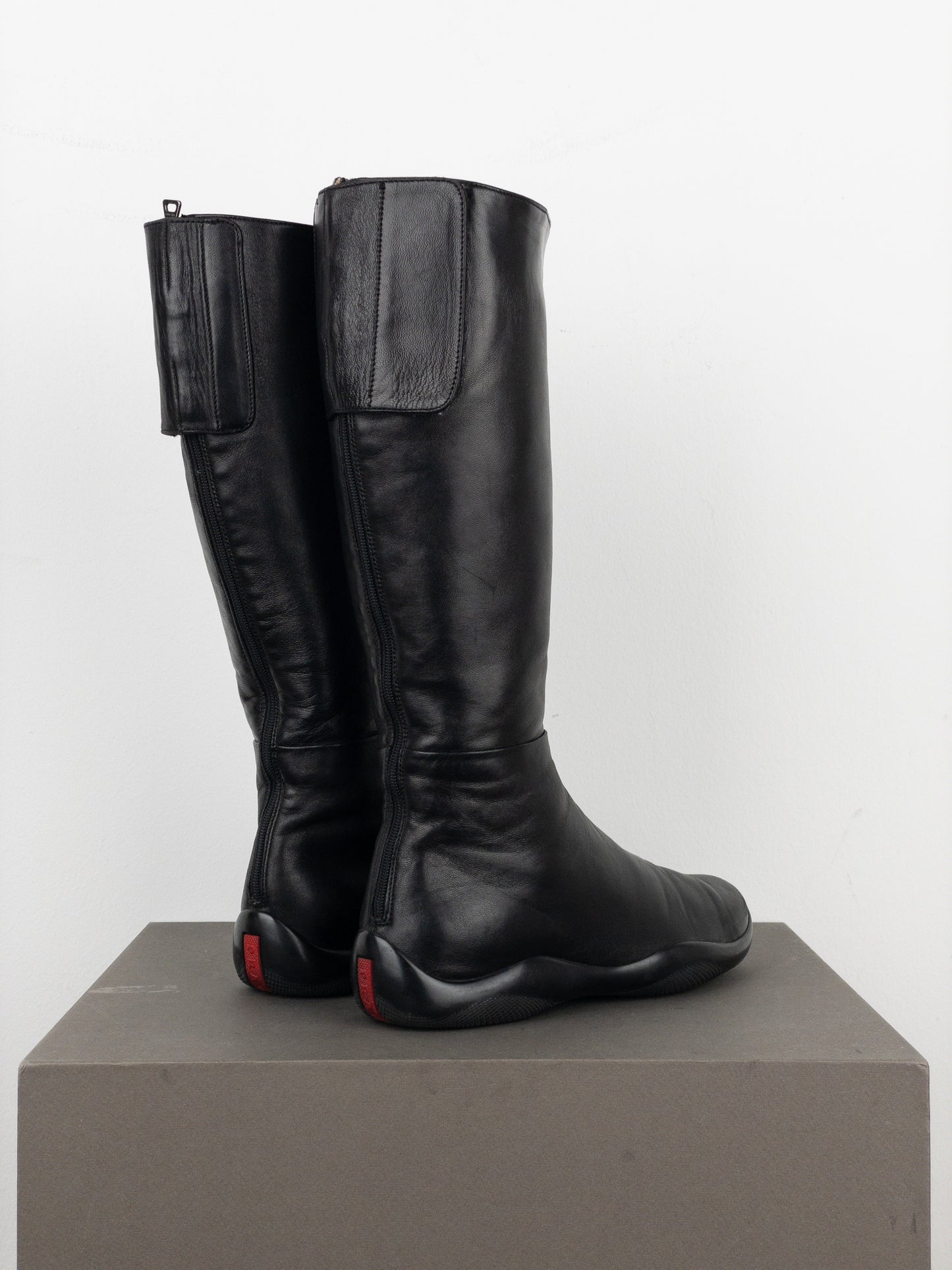 Prada AW99 Knee-High Linea Rossa Sports Boots