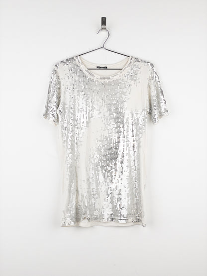 Balmain by Decarnin AW10 Distressed Sequin T-Shirt