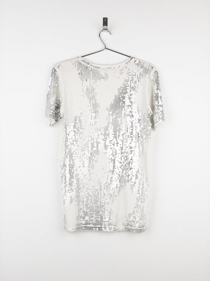Balmain by Decarnin AW10 Distressed Sequin T-Shirt