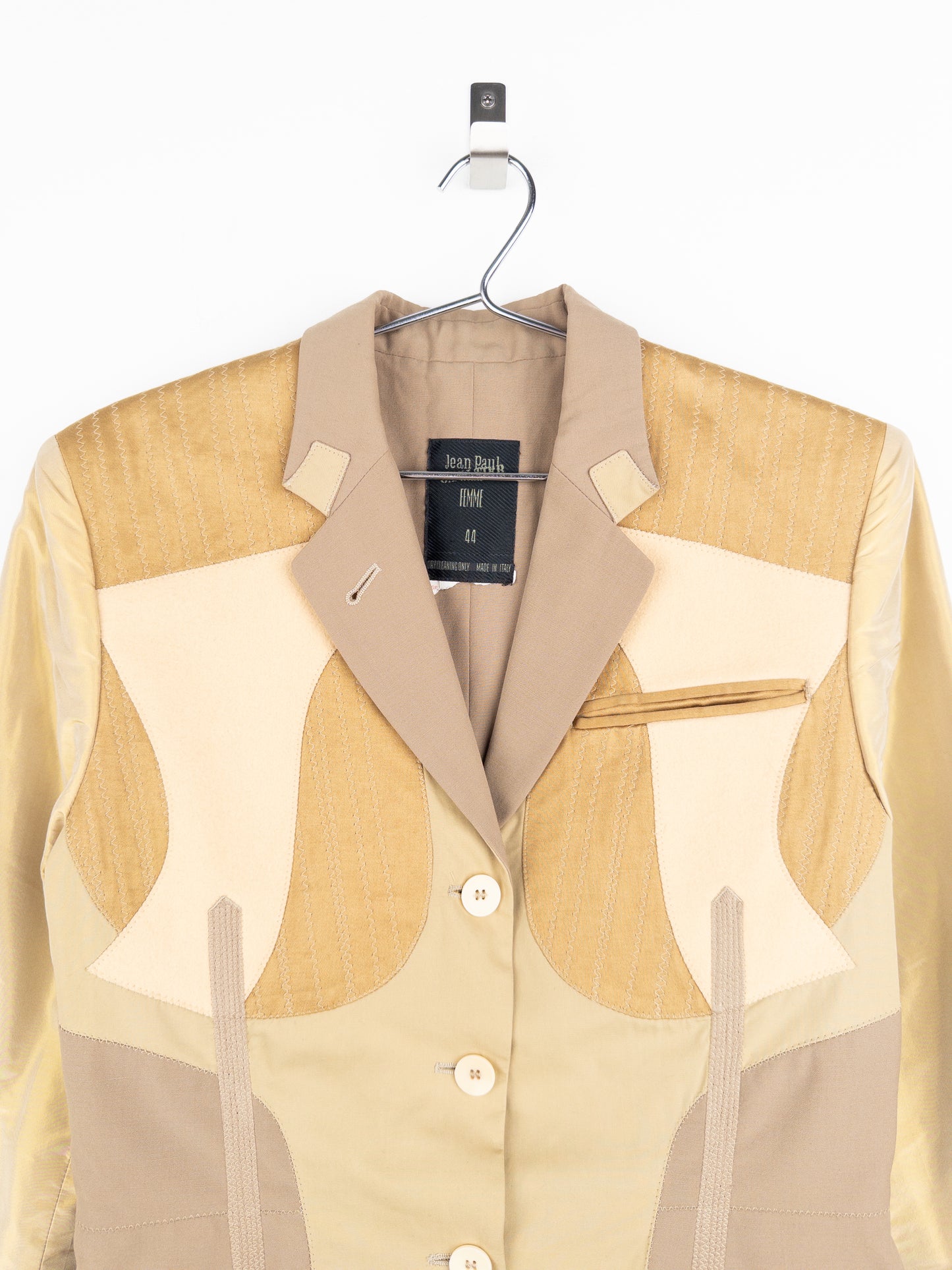 Jean Paul Gaultier AW89 'Inside Out' Hybrid Patchwork Blazer
