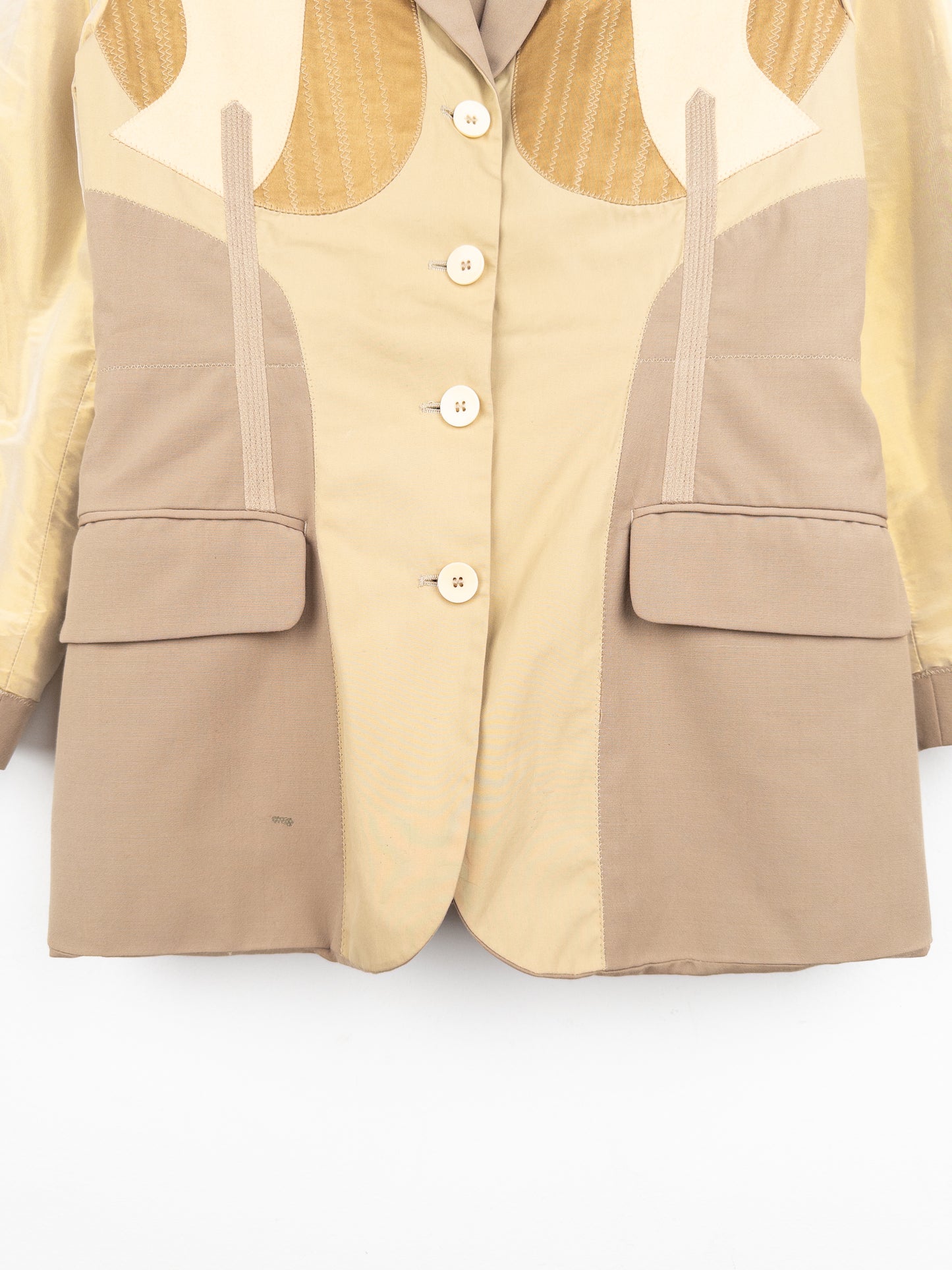 Jean Paul Gaultier AW89 'Inside Out' Hybrid Patchwork Blazer