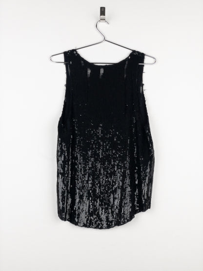 Balmain by Decarnin AW10 Distressed Sequin Tank Top
