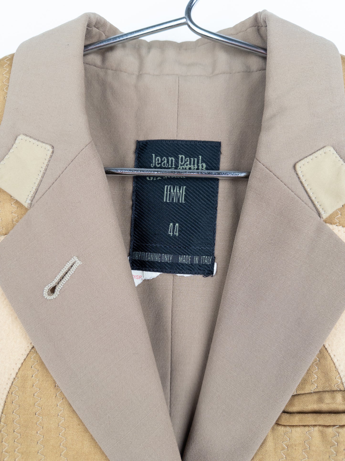 Jean Paul Gaultier AW89 'Inside Out' Hybrid Patchwork Blazer