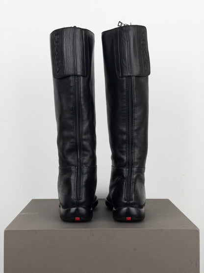 Prada AW99 Knee-High Linea Rossa Sports Boots