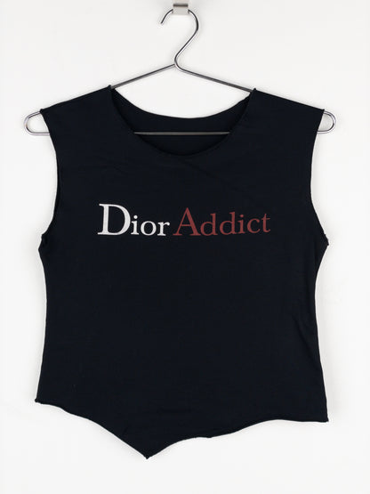 Dior by Galliano 2000s ‘Dior Addict’ Cut Off Tank Top