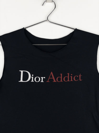 Dior by Galliano 2000s ‘Dior Addict’ Cut Off Tank Top