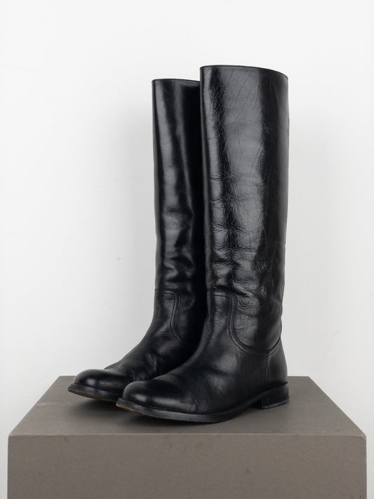 Maison Margiela 2000s Knee High Riding Boots