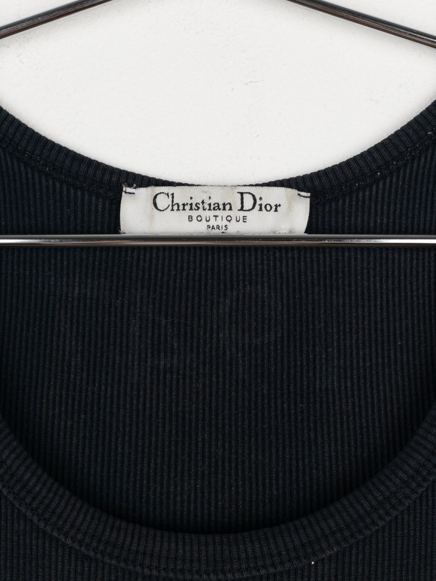 Dior by Galliano 2000s ‘Jadore Dior 1947’ Rhinestone Tank Top