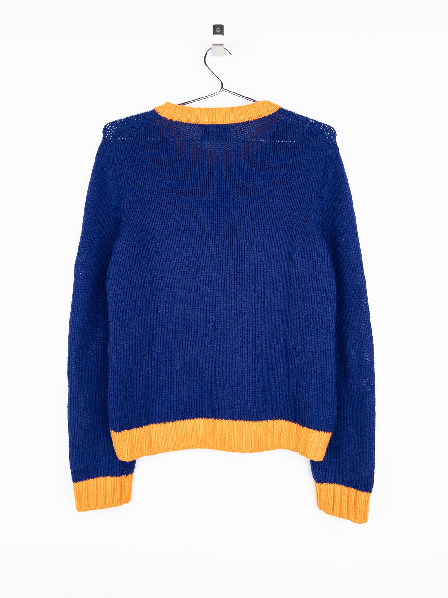 Prada AW18 Graphic Race Logo Knit Sweater