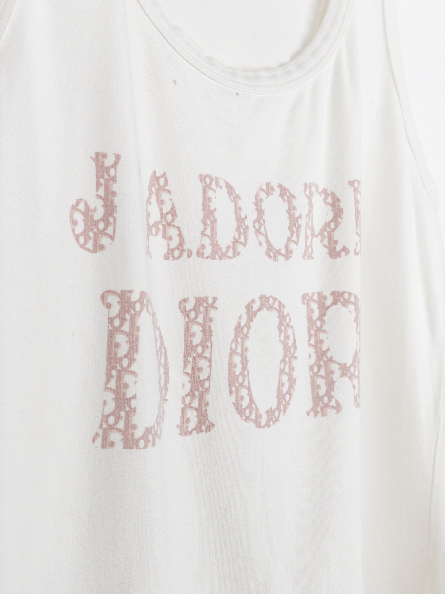 Dior by Galliano 2000s ‘Jadore Dior’ Monogram Tank Top