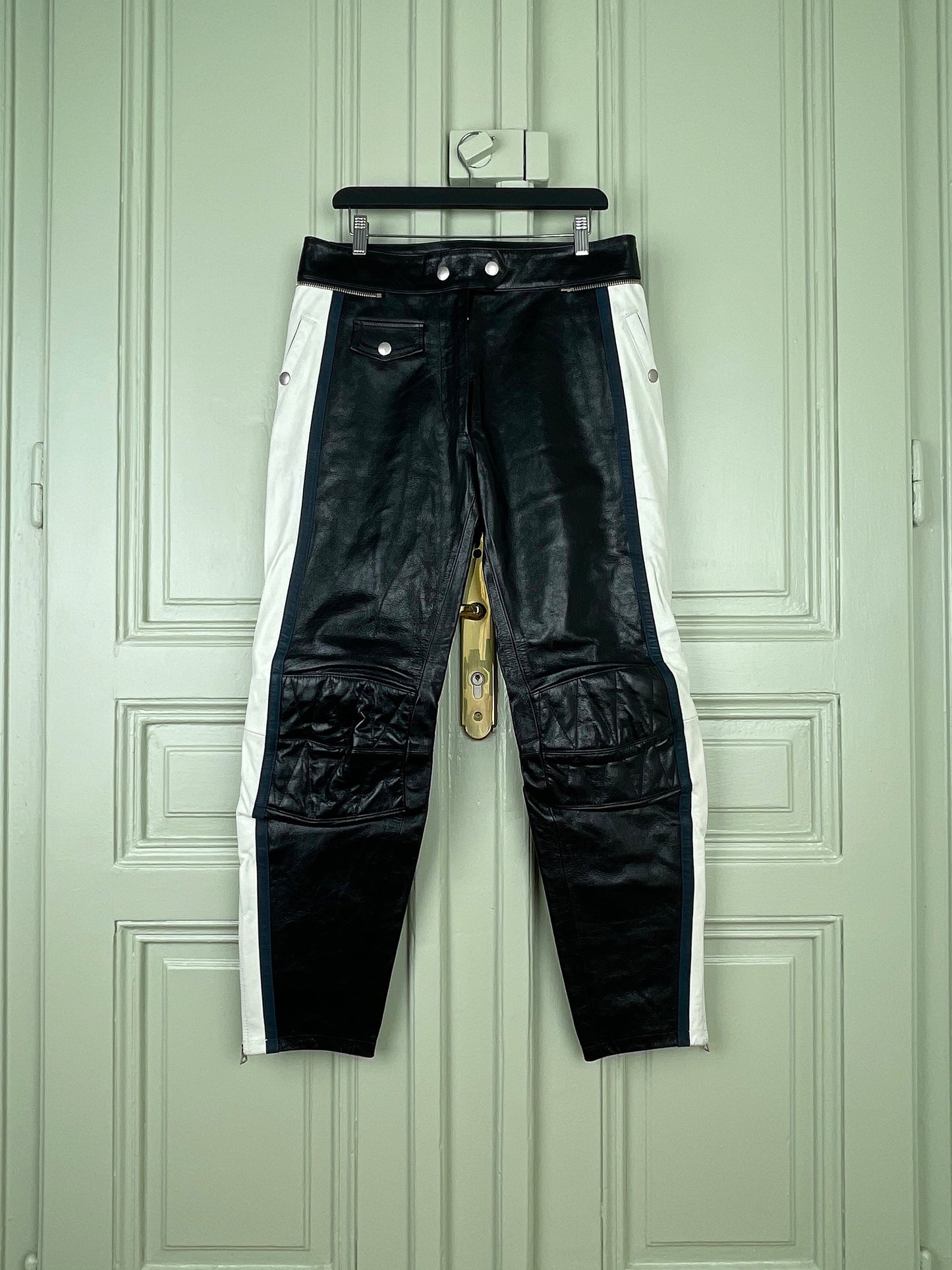 Dries van Noten AW05 Leather Biker Pants