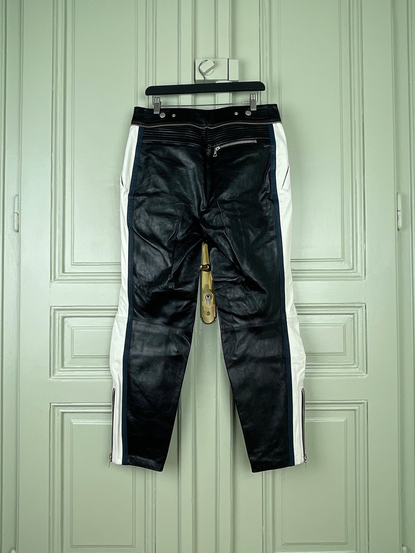 Dries van Noten AW05 Leather Biker Pants