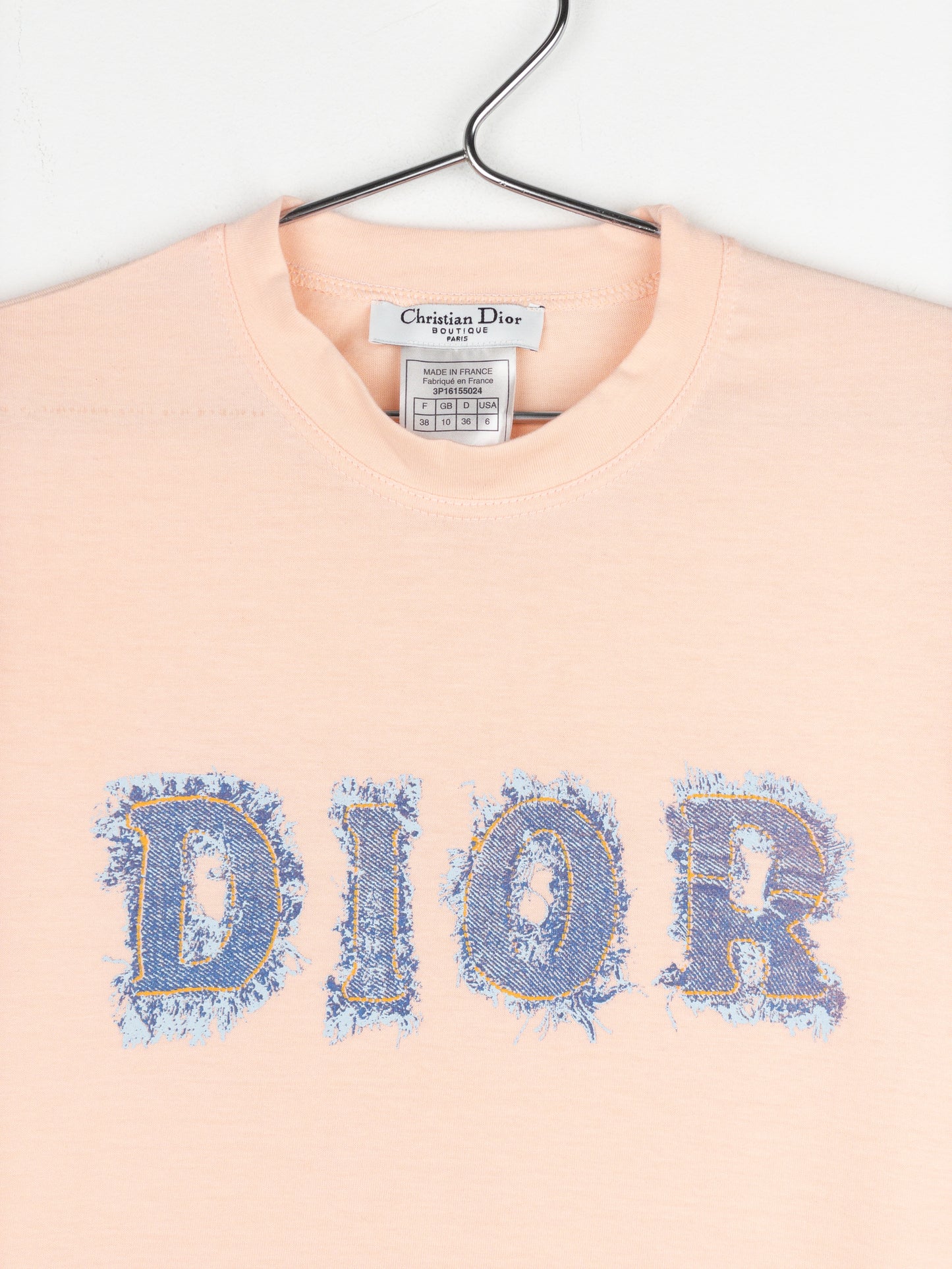Dior by Galliano SS03 ‘Dior’ Denim Print T-Shirt