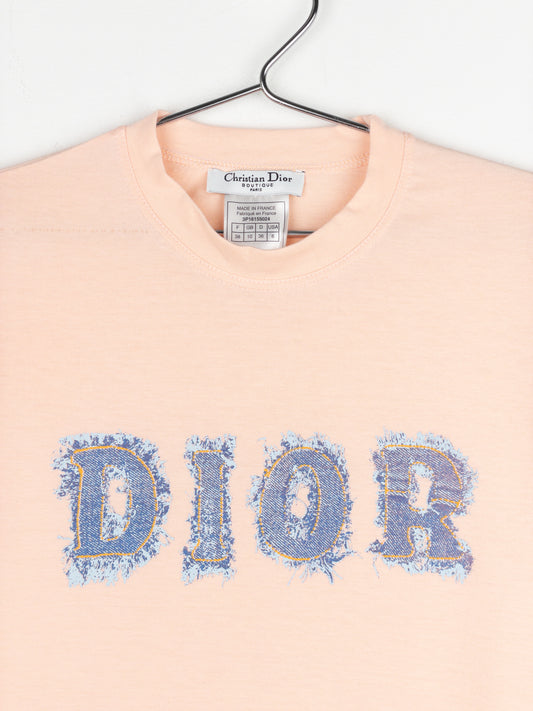 Dior by Galliano SS03 ‘Dior’ Denim Print T-Shirt – photo 3