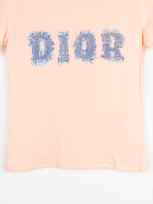 Dior by Galliano SS03 ‘Dior’ Denim Print T-Shirt – photo 6