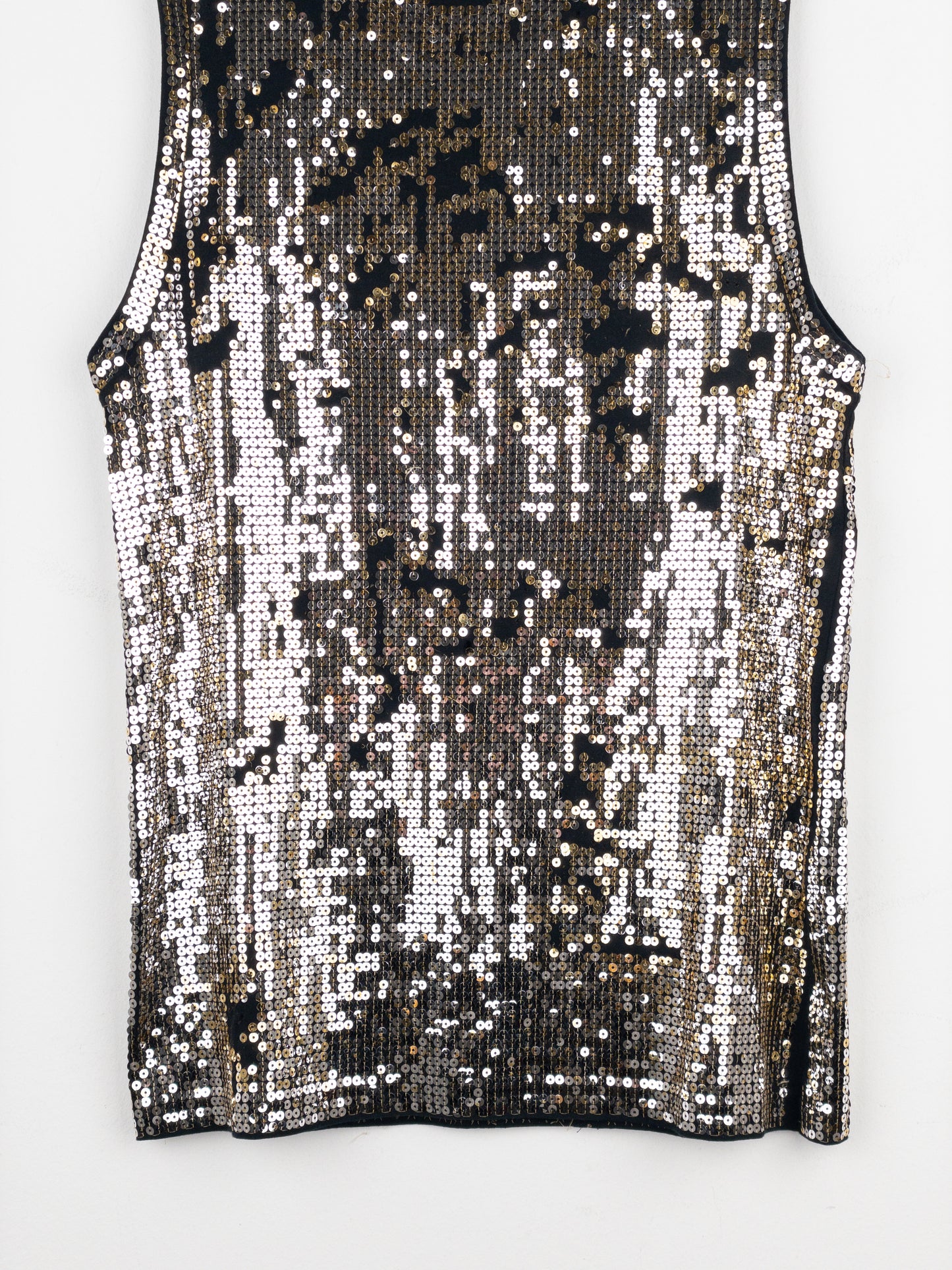 Balmain by Decarnin AW10 Distressed Sequin Tank Top