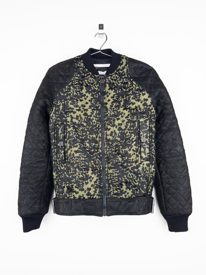 Chanel by Karl Lagerfeld 2000s Quilted Camouflage Bomber Jacket