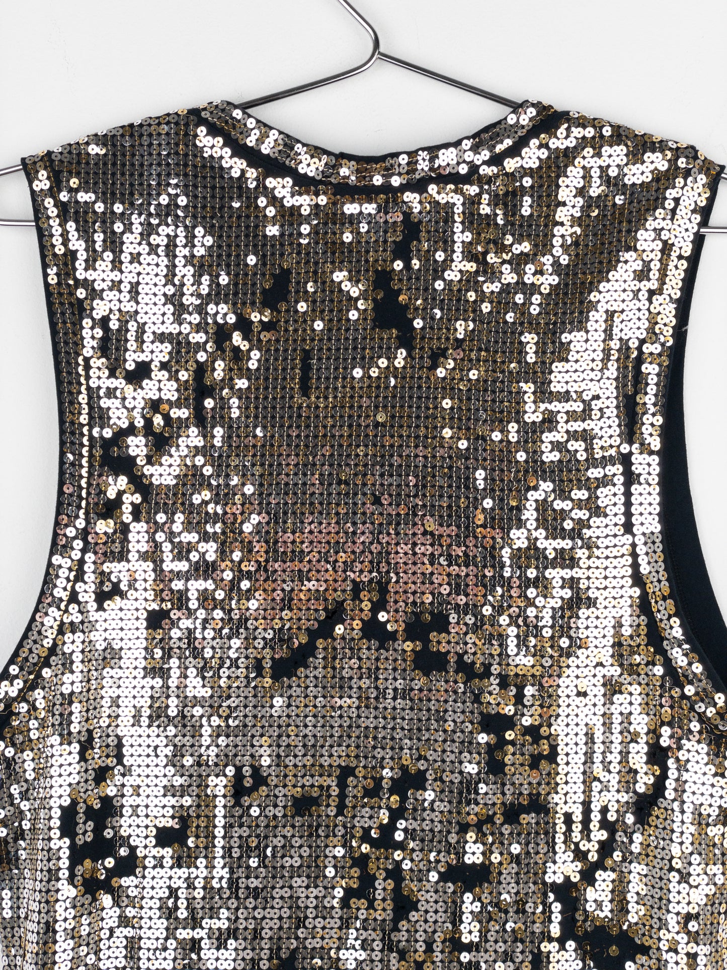 Balmain by Decarnin AW10 Distressed Sequin Tank Top