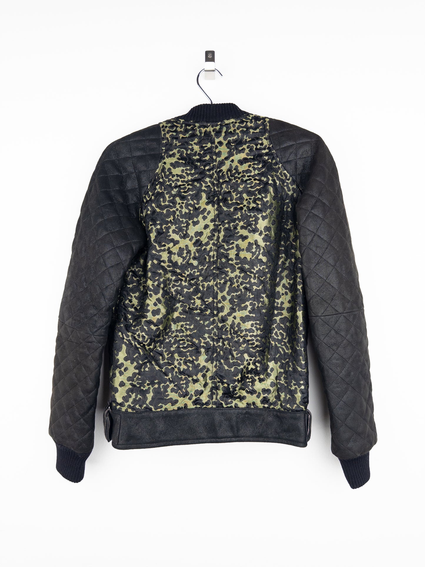 Chanel by Karl Lagerfeld 2000s Quilted Camouflage Bomber Jacket
