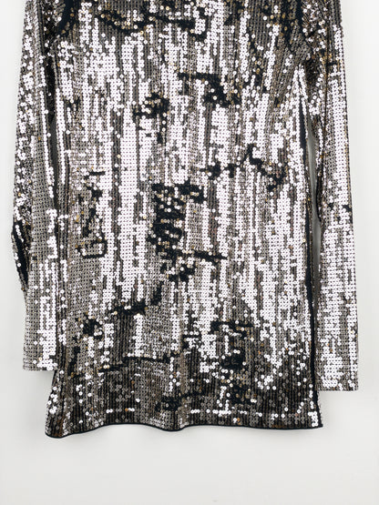 Balmain by Decarnin AW10 Distressed Sequin Longsleeve Shirt