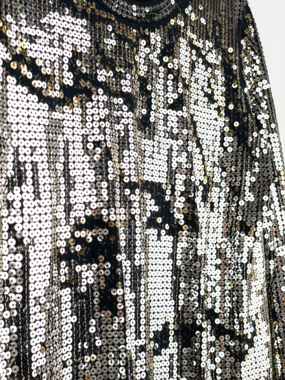 Balmain by Decarnin AW10 Distressed Sequin Longsleeve Shirt