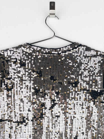 Balmain by Decarnin AW10 Distressed Sequin Longsleeve Shirt