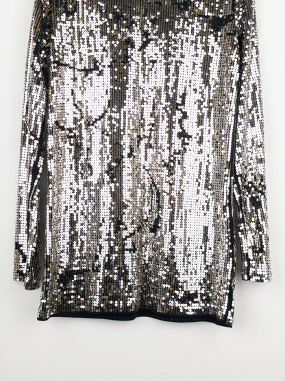 Balmain by Decarnin AW10 Distressed Sequin Longsleeve Shirt