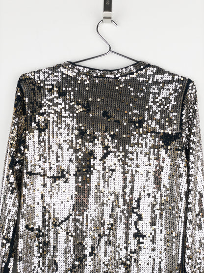 Balmain by Decarnin AW10 Distressed Sequin Longsleeve Shirt