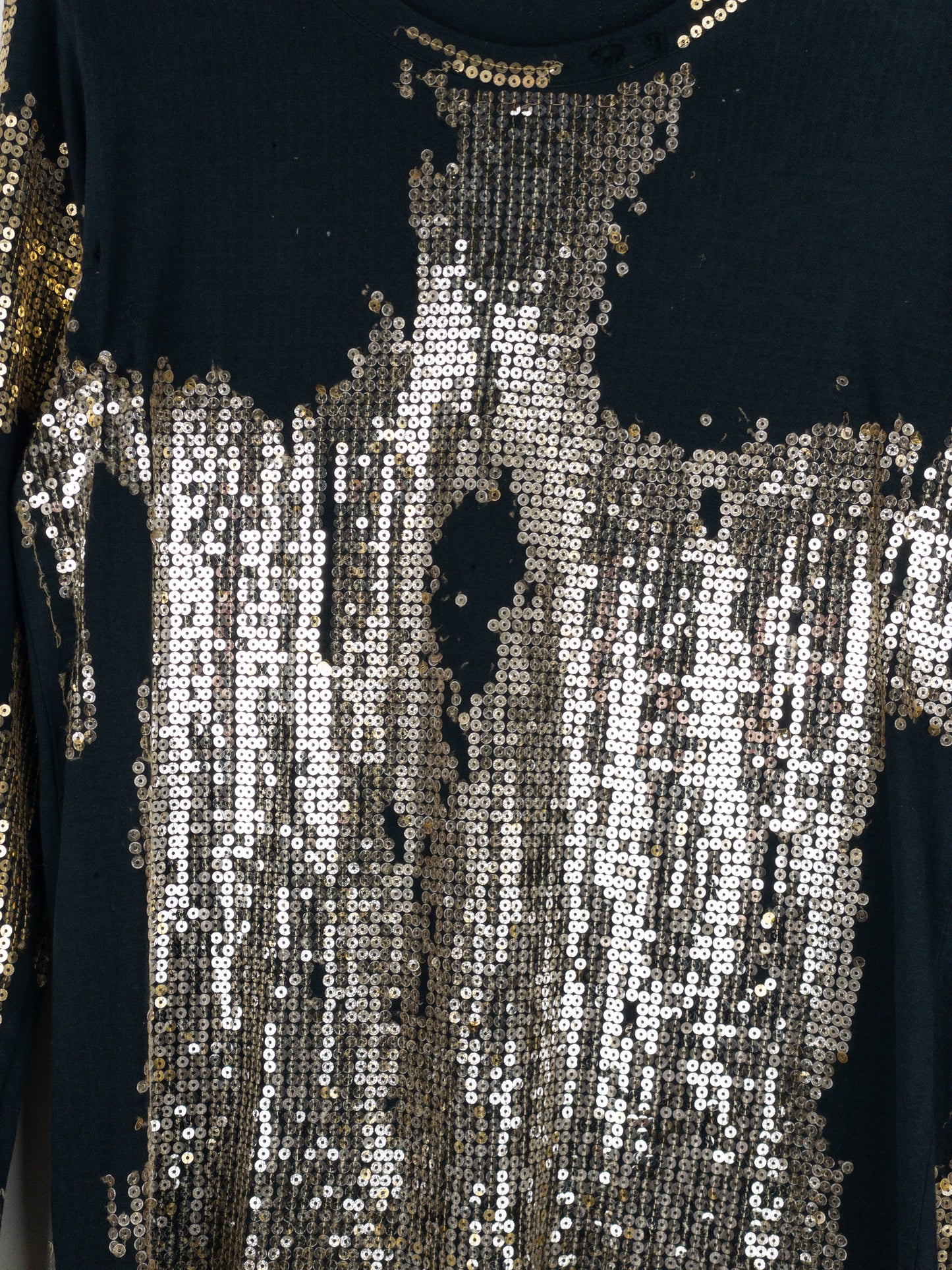 Balmain by Decarnin AW10 Distressed Sequin Longsleeve Shirt