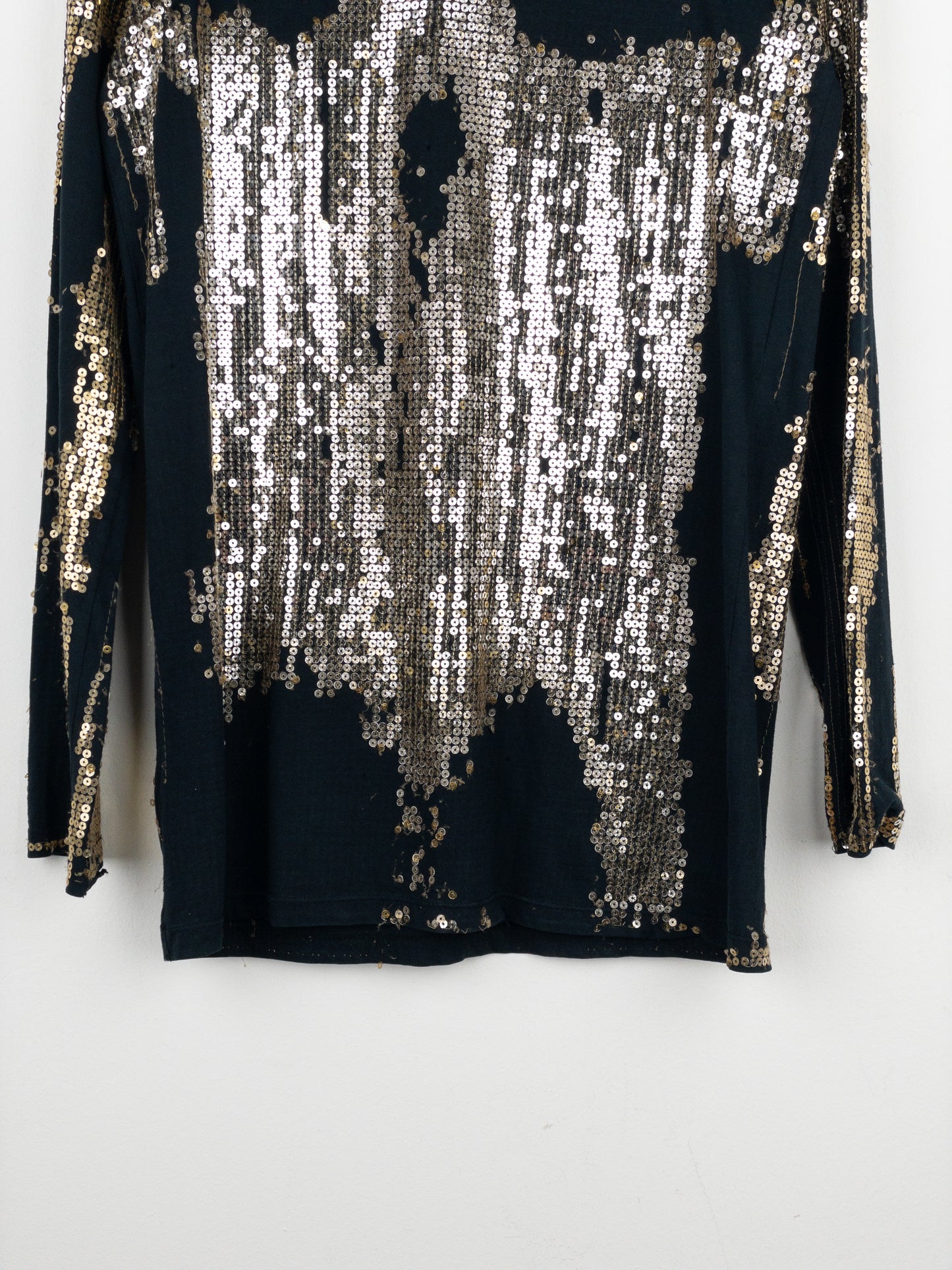 Balmain by Decarnin AW10 Distressed Sequin Longsleeve Shirt