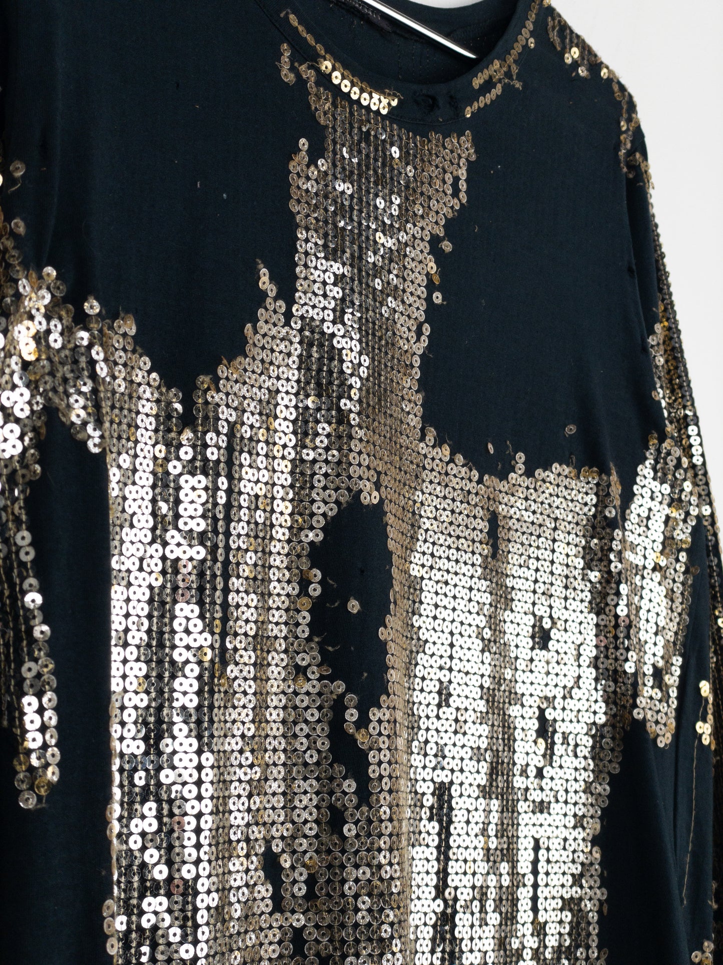 Balmain by Decarnin AW10 Distressed Sequin Longsleeve Shirt