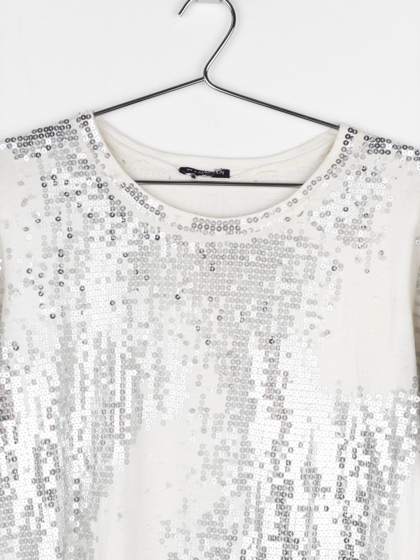 Balmain by Decarnin AW10 Distressed Sequin T-Shirt