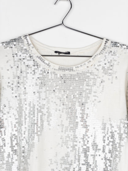 Balmain by Decarnin AW10 Distressed Sequin T-Shirt