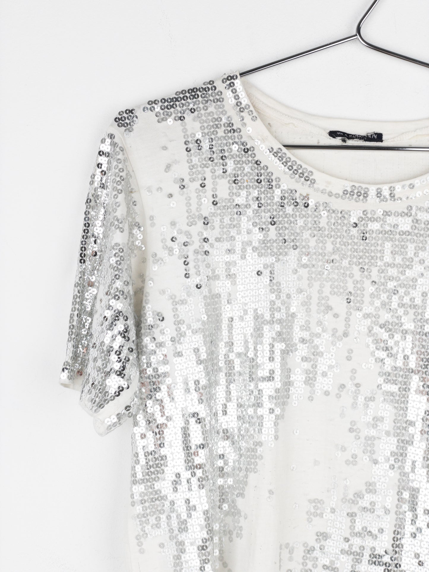 Balmain by Decarnin AW10 Distressed Sequin T-Shirt