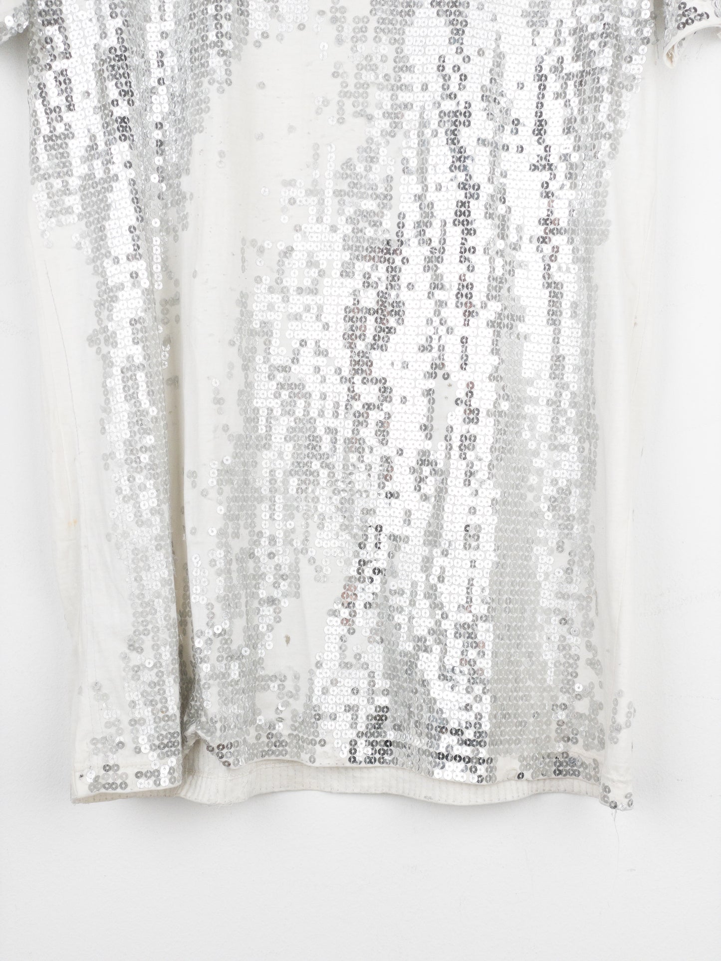 Balmain by Decarnin AW10 Distressed Sequin T-Shirt