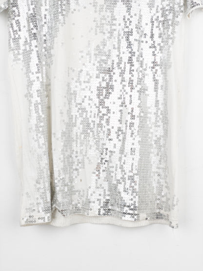 Balmain by Decarnin AW10 Distressed Sequin T-Shirt