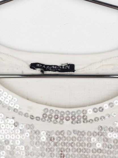 Balmain by Decarnin AW10 Distressed Sequin T-Shirt