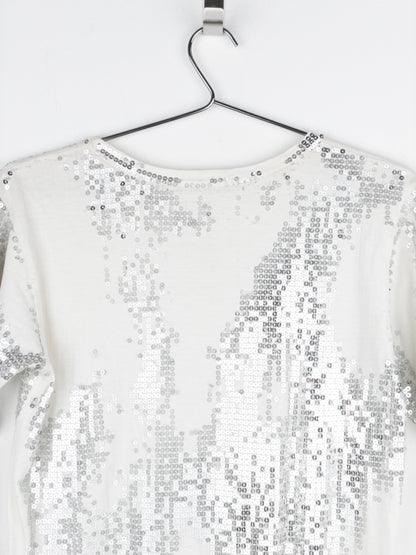 Balmain by Decarnin AW10 Distressed Sequin T-Shirt