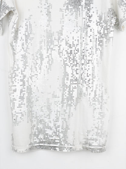 Balmain by Decarnin AW10 Distressed Sequin T-Shirt