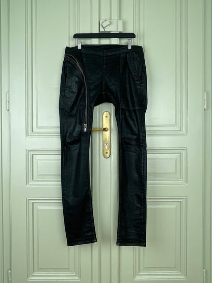 Rick Owens DRKSHDW SS15 "Faun" Coated Denim Aircut Pants