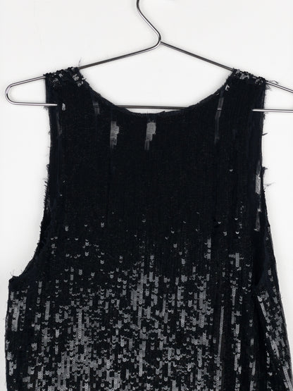 Balmain by Decarnin AW10 Distressed Sequin Tank Top