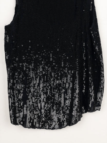 Balmain by Decarnin AW10 Distressed Sequin Tank Top
