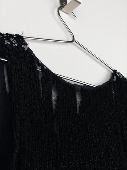 Balmain by Decarnin AW10 Distressed Sequin Tank Top