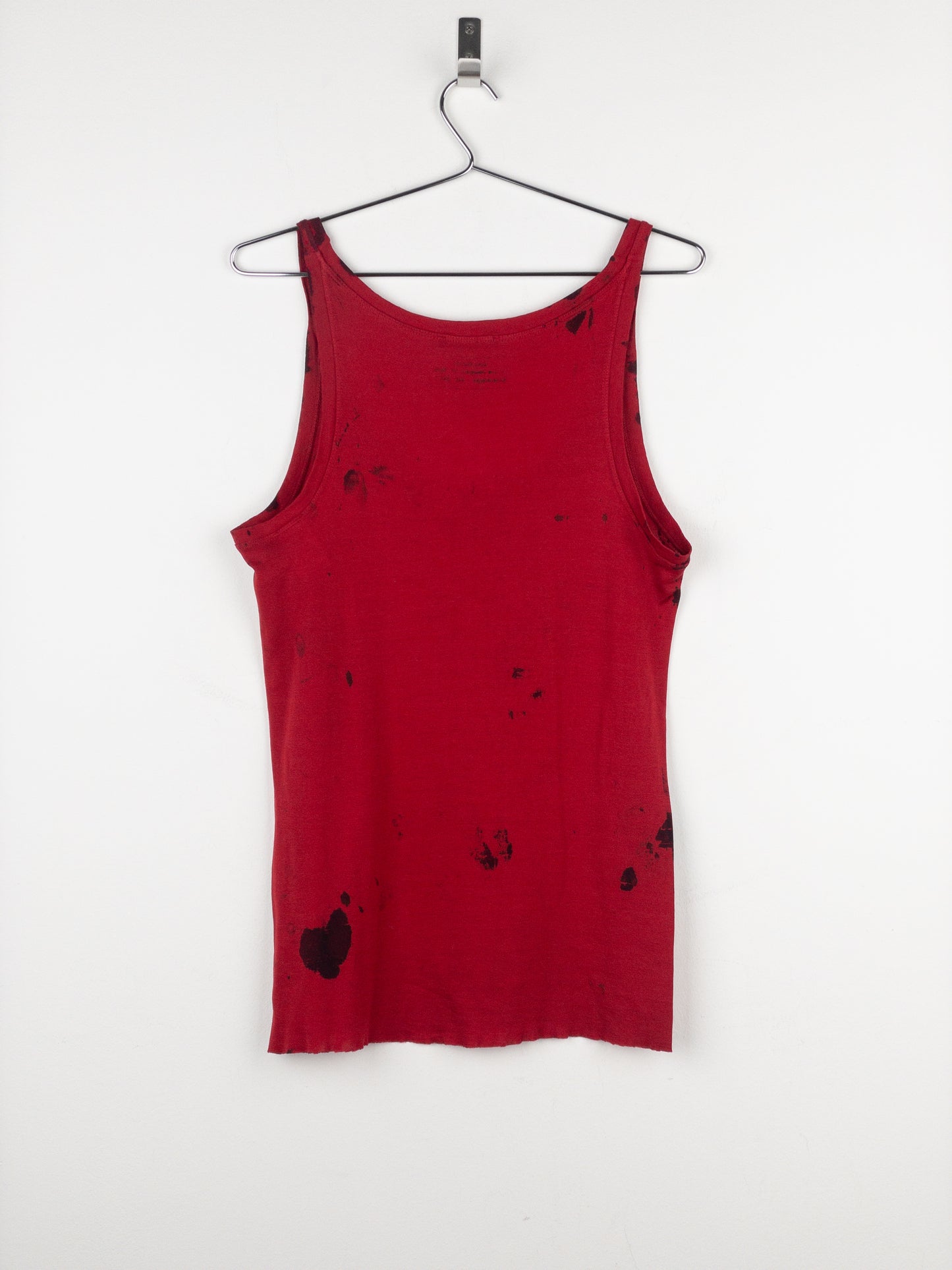 Balmain by Decarnin SS11 Bloodstain Punk Tank Top