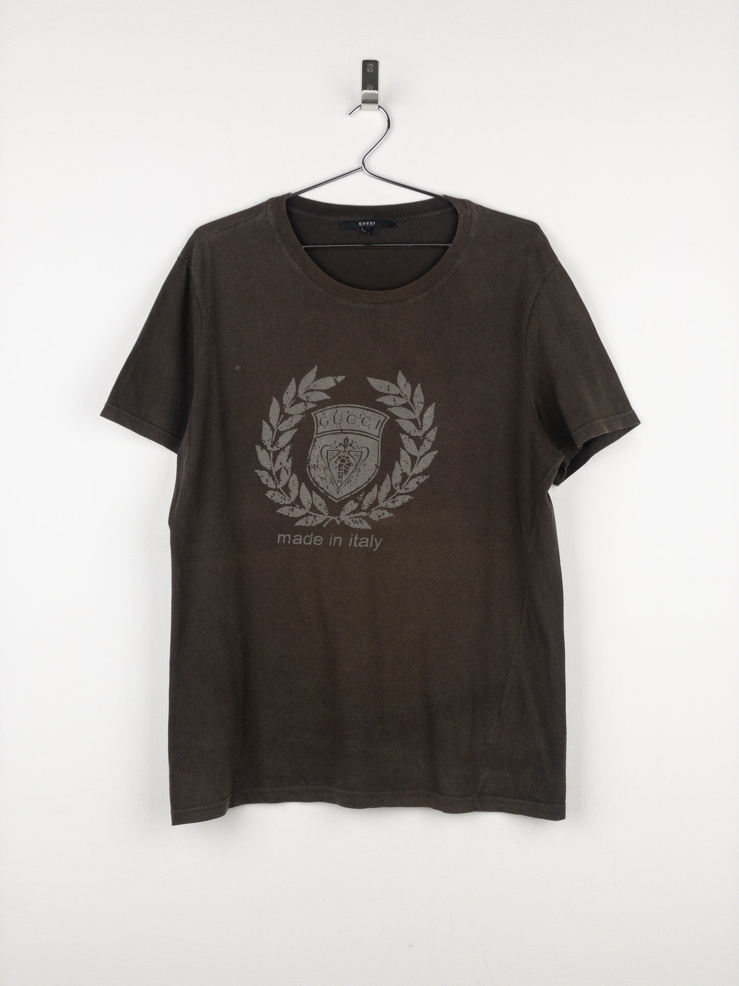 Gucci ‘Made in Italy’ Crest Print T-Shirt