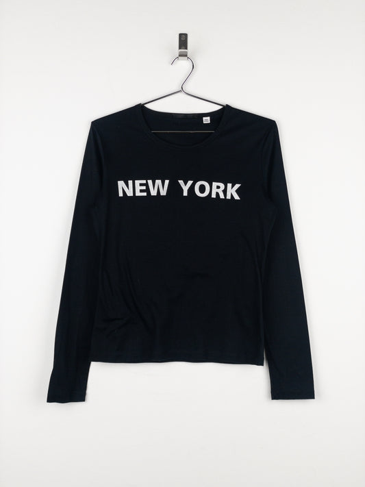 Helmut Lang AW02 ‘New York’ Print Backstage Longsleeve Shirt