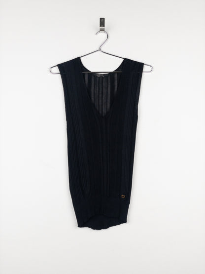 Gucci by Tom Ford 1990s See Through Knit Tank Top
